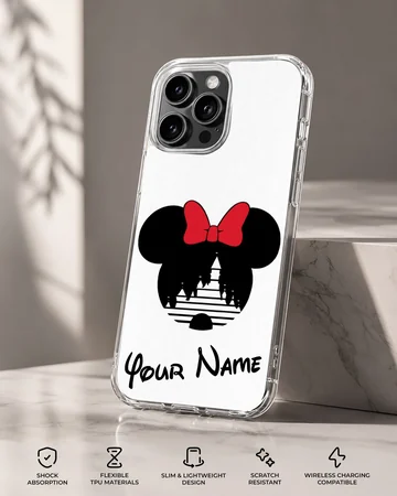 Minnie Custom design with personalized name on the phone case. — Specs
