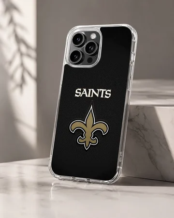 New Orleans Saints logo on a phone case — Hero