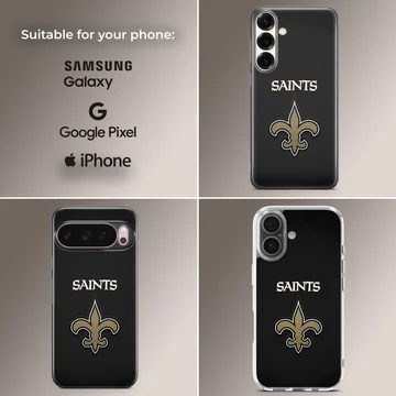 New Orleans Saints logo on a phone case — Collage