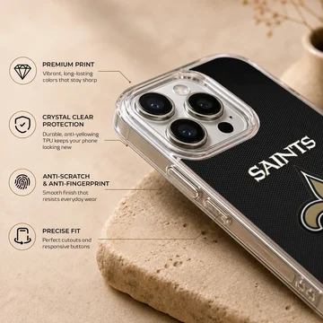 New Orleans Saints logo on a phone case — Info