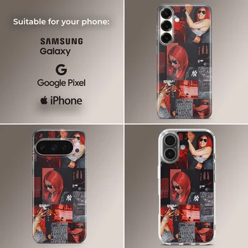 Nicki Minaj phone case with bold photographic design — Collage