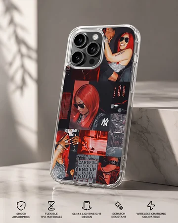 Nicki Minaj phone case with bold photographic design — Specs