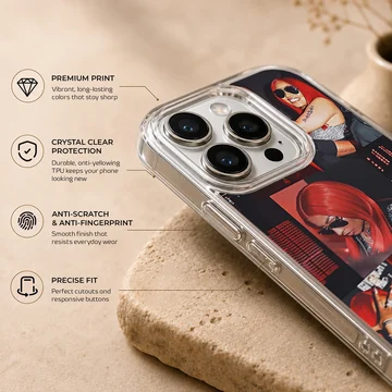 Nicki Minaj phone case with bold photographic design — Info