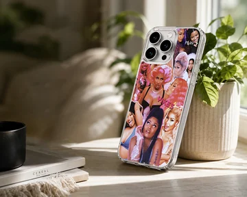 Collage of Nicki Minaj in various poses on phone case — Lifestyle