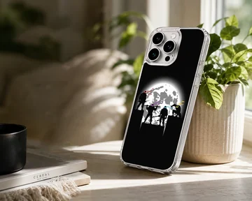 Ninja Turtles silhouetted against the moon in a vibrant cartoon phone case — Lifestyle