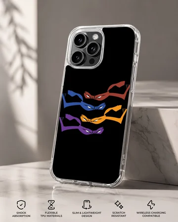 Ninja Turtles colorful mask design phone case — Specs