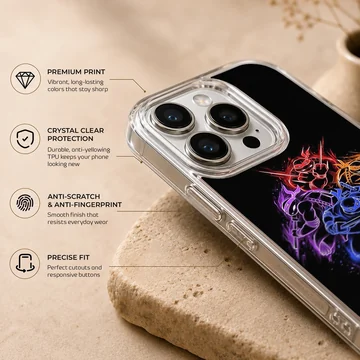 Dynamic Ninja Turtles design on phone case with vibrant colors — Info