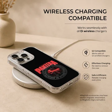 Pantera design with bold typography on phone case — Charging