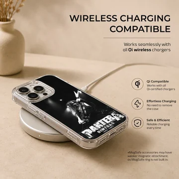 Pantera band tribute with a guitarist image on phone case — Charging