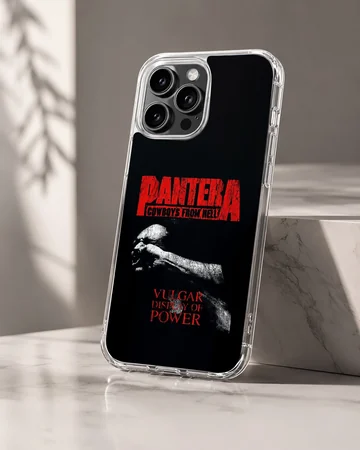 Pantera themed phone case with bold black and red typography design — Hero