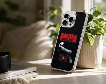 Pantera themed phone case with bold black and red typography design — Lifestyle