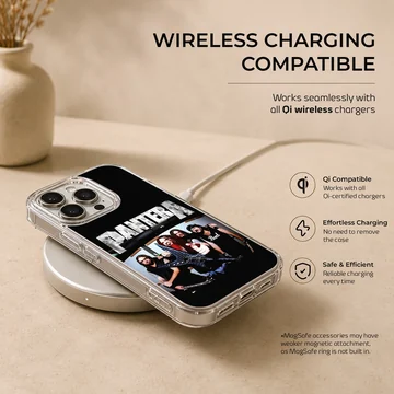 Pantera band photo on phone case, music icons theme — Charging