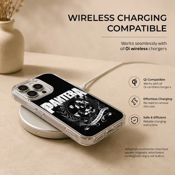 Pantera design with bold typography on phone case — Charging