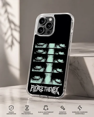 Pierce The Veil phone case with eyes design — Specs