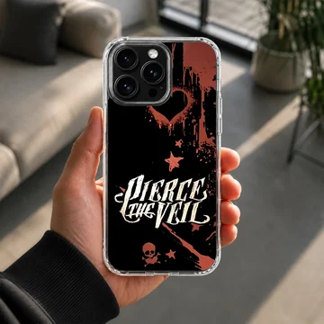 Pierce The Veil design on a phone case with bold typography — Lifestyle