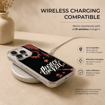 Pierce The Veil design on a phone case with bold typography — Charging