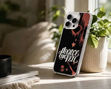 Pierce The Veil design on a phone case with bold typography — Lifestyle