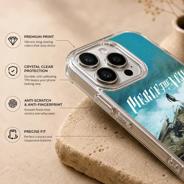 Pierce The Veil artwork showing a house and a raven on a phone case — Info