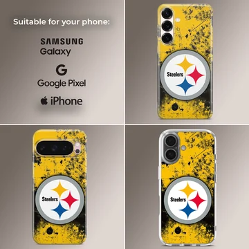 Pittsburgh Steelers vibrant artwork on phone case — Collage