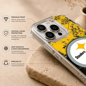 Pittsburgh Steelers vibrant artwork on phone case — Info