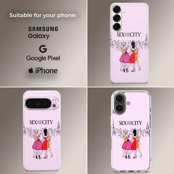 Sex And The City illustration on phone case — Collage