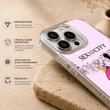 Sex And The City illustration on phone case — Info