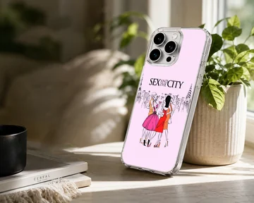 Sex And The City illustration on phone case — Lifestyle