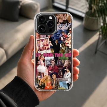 Sex and the City collage artwork on phone case — Lifestyle