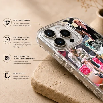 Sex and the City collage with iconic characters and quotes on phone case — Info