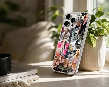Sex and the City collage with iconic characters and quotes on phone case — Lifestyle