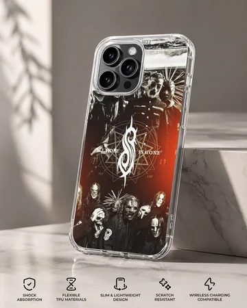 Slipknot band design with bold logo on phone case — Specs