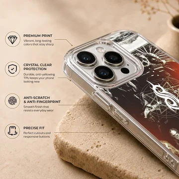 Slipknot band design with bold logo on phone case — Info