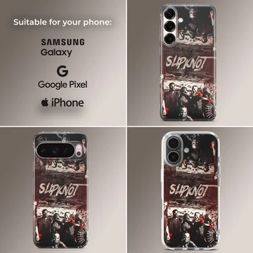 Slipknot band art design on phone case — Collage