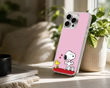 Snoopy and Woodstock cartoon illustration phone case — Lifestyle