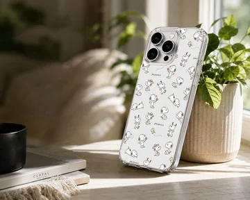 Snoopy phone case with playful cartoon characters — Lifestyle