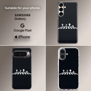 Minimalist Snoopy and Friends crossing design phone case — Collage