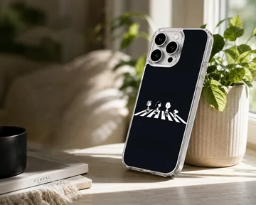 Minimalist Snoopy and Friends crossing design phone case — Lifestyle