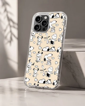 Playful Snoopy cartoon design on phone case — Hero