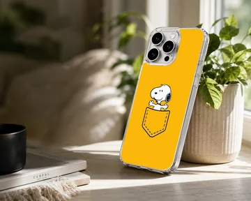 Snoopy cartoon with pocket design on phone case. — Lifestyle