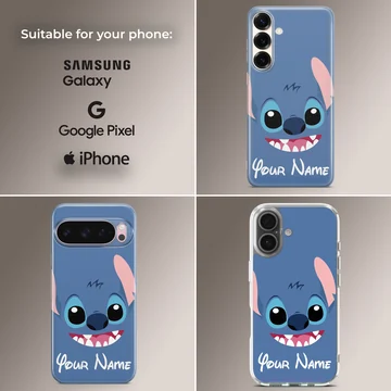 Stitch Custom cartoon design on phone case — Collage