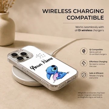 Stitch custom cartoon character design on phone case — Charging