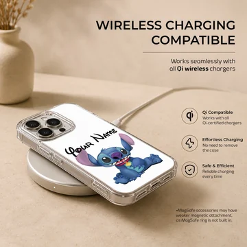 Stitch custom cartoon character on phone case — Charging