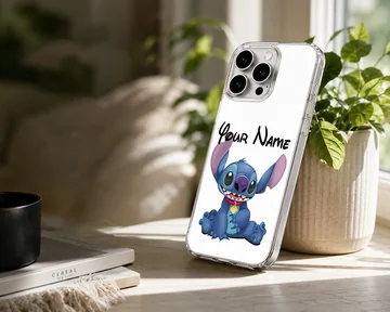 Stitch custom cartoon character on phone case — Lifestyle