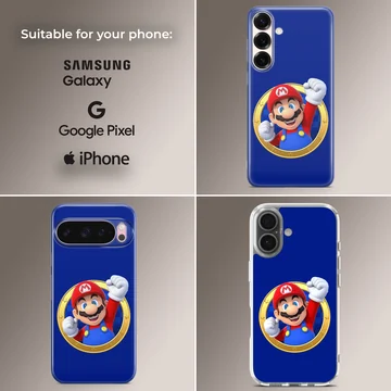 Super Mario digital illustration on phone case — Collage