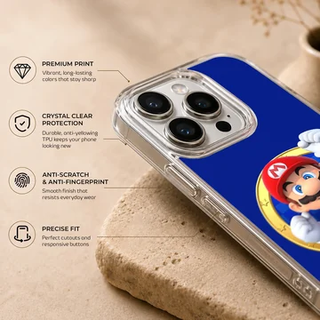 Super Mario digital illustration on phone case — Info