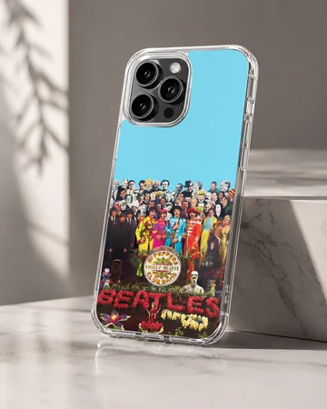 The Beatles collage design printed on a phone case — Hero