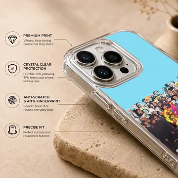 The Beatles collage design printed on a phone case — Info