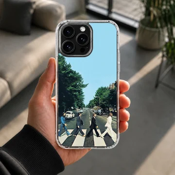 The Beatles Abbey Road crossing artwork on a phone case — Lifestyle