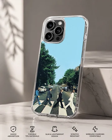 The Beatles Abbey Road crossing artwork on a phone case — Specs