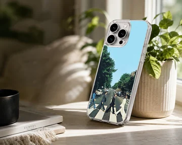 The Beatles Abbey Road crossing artwork on a phone case — Lifestyle